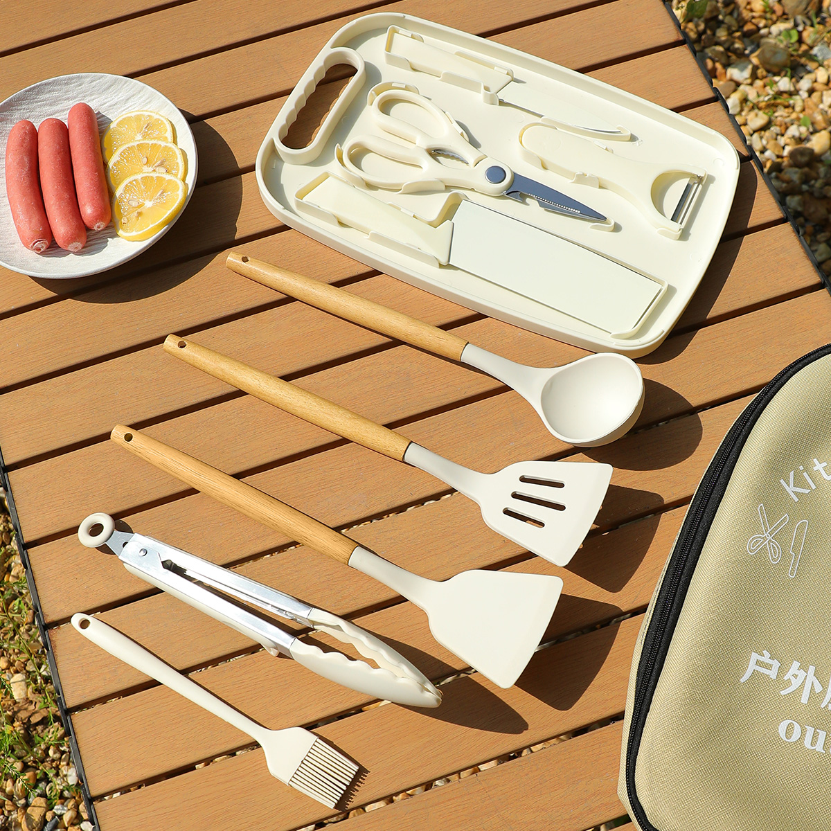 Portable Outdoor Picnic Set Kn - Camping Cooking Container ulasan dan harga