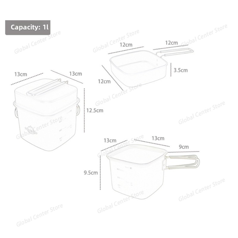 Camping Cookware Mess Kit Prac - Camping Cooking Mess Kit ulasan dan harga