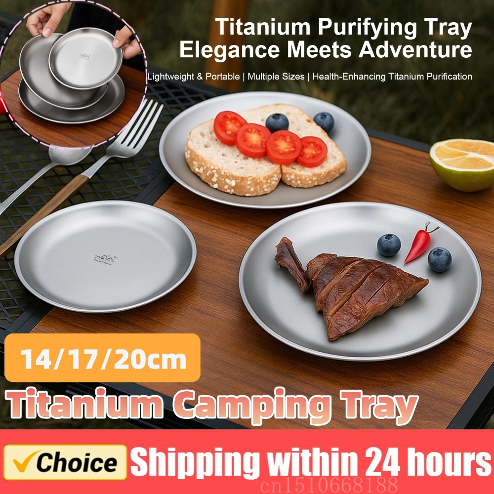 14/17/20cm Titanium Camping Pl - Camping Cooking Disc ulasan dan harga