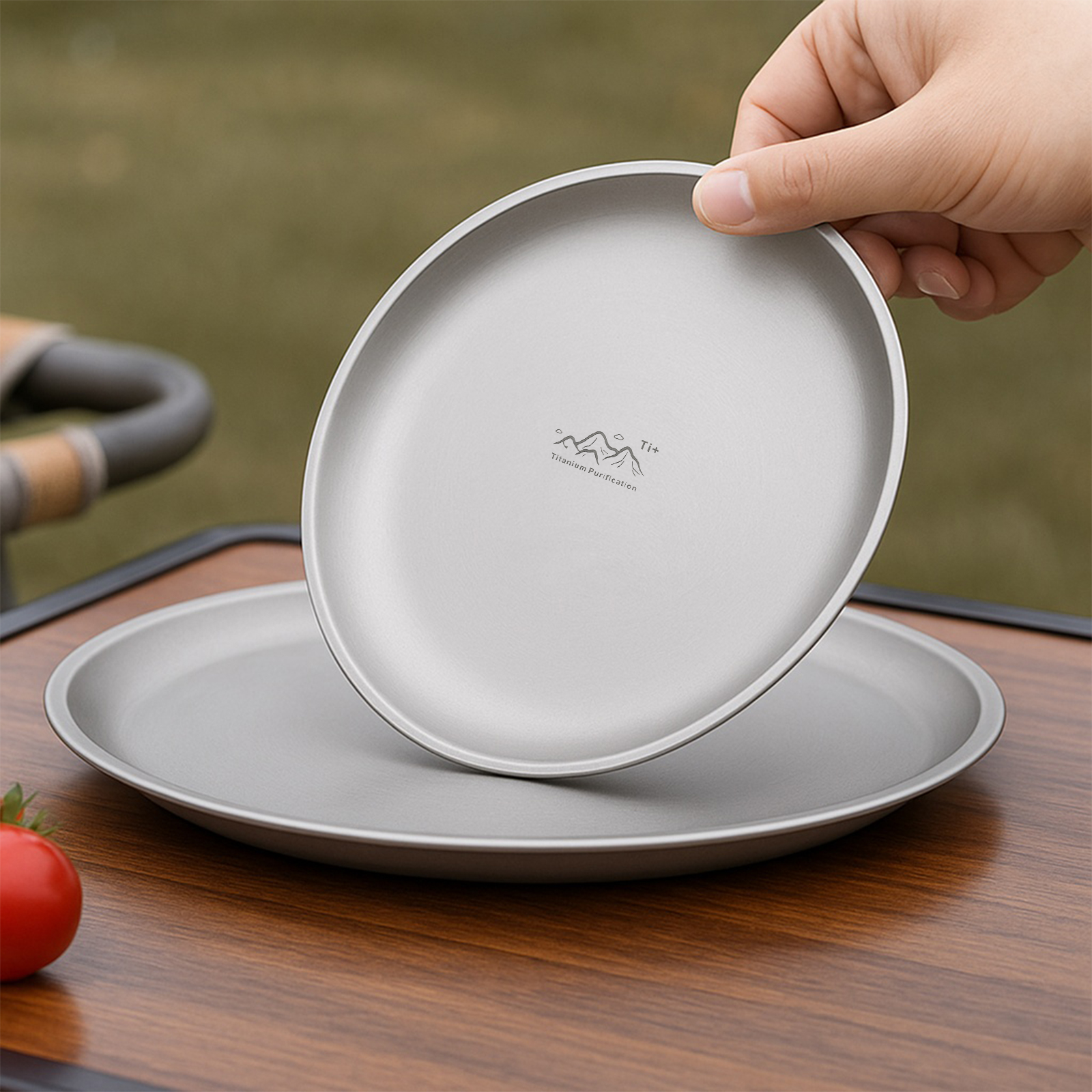 14/17/20cm Titanium Camping Pl - Camping Cooking Disc ulasan dan harga