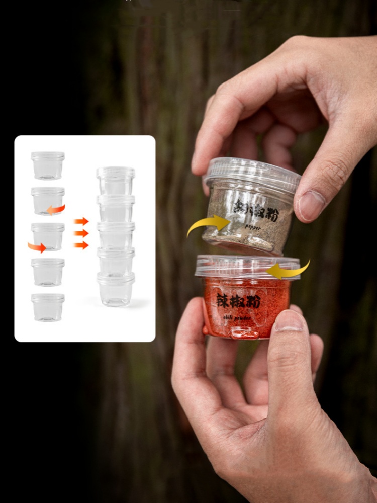 Outdoor Seasoning Box Set Camp - Camping Cooking Container ulasan dan harga