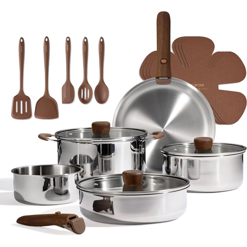 Detachable Handle Pots and Pan - Camping Cooking Set Detachable Handle ulasan dan harga