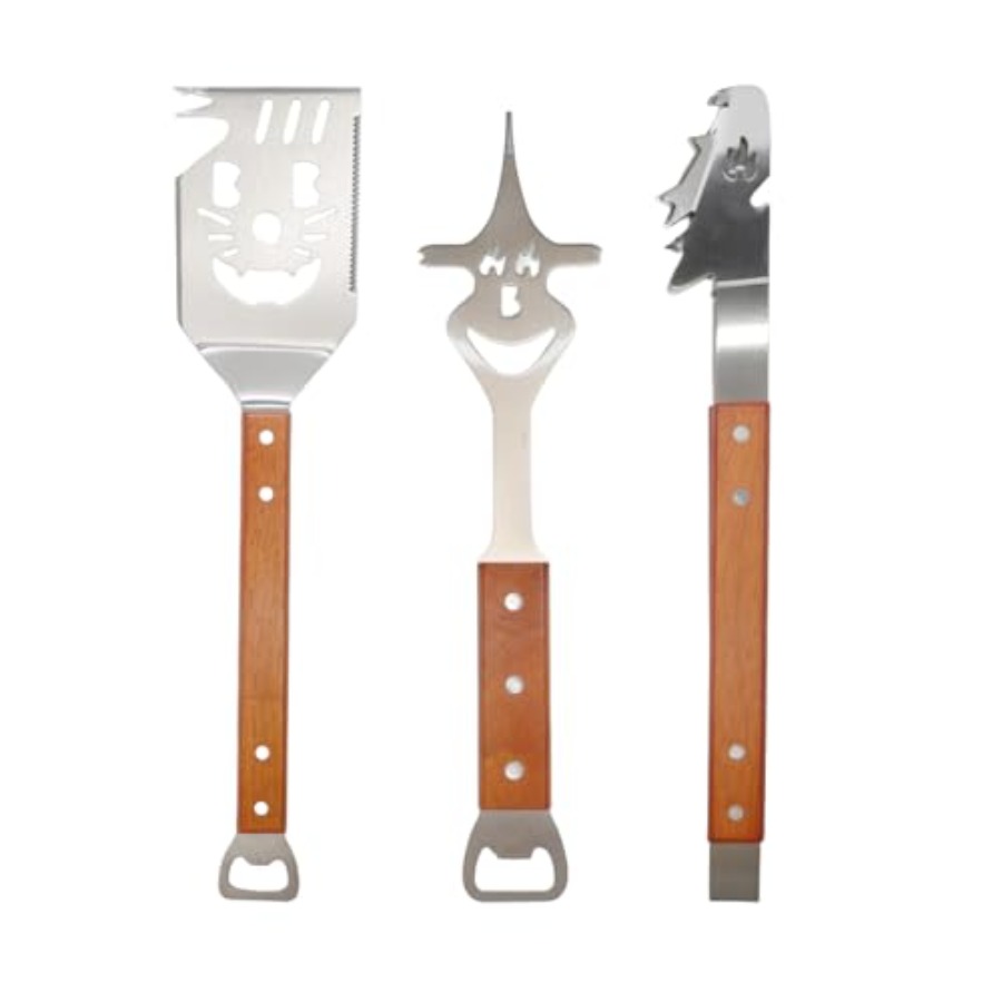7 in 1 Stainless Steel BBQ Acc - Camping Cooking Set ulasan dan harga