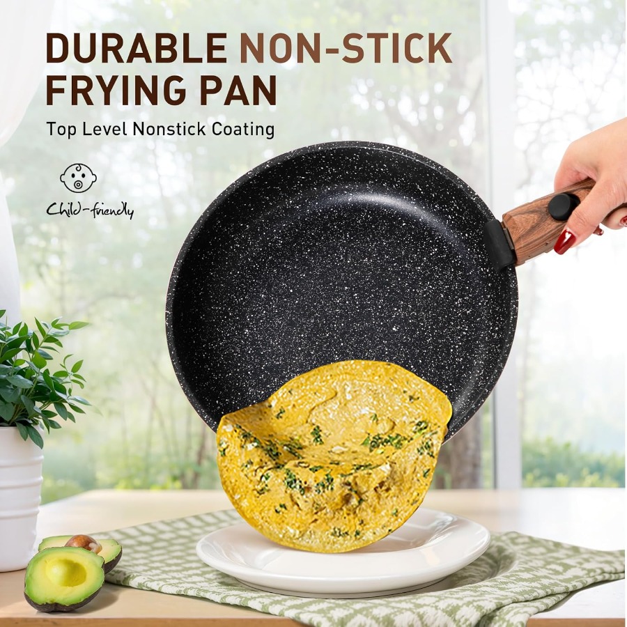 10 Pcs Non-Stick Kitchen Cookw - Camping Cooking Set Detachable Handle ulasan dan harga