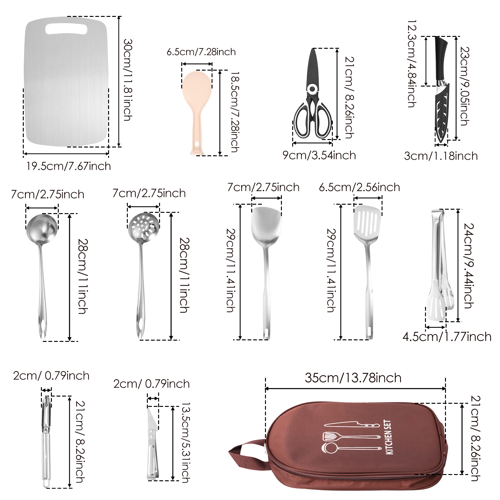 12Pcs Cooking Utensils Set Por - Camping Cooking Set Jetboil ulasan dan harga