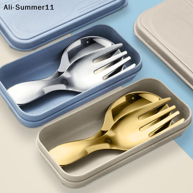 【A6L】Steel Tableware Set Spoon - Camping Cooking Set ulasan dan harga