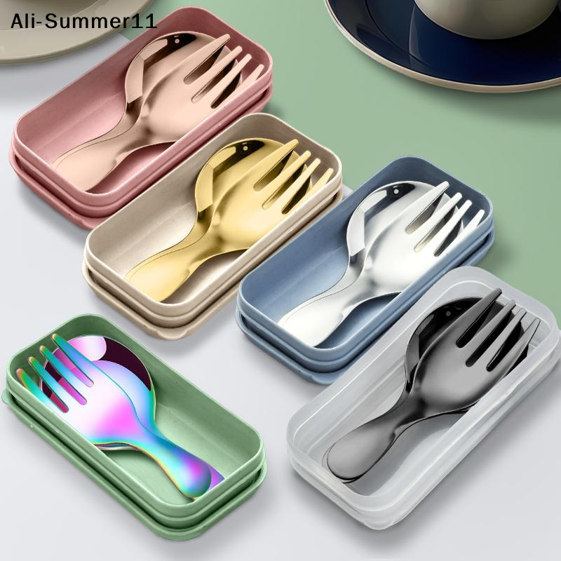 【A6L】Steel Tableware Set Spoon - Camping Cooking Set ulasan dan harga