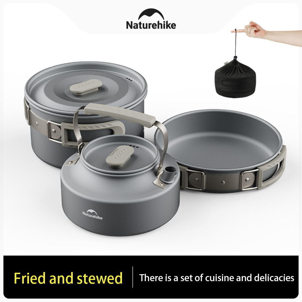 Naturehike Outdoor Pot Set,Cam - Camping Cooking Set ulasan dan harga