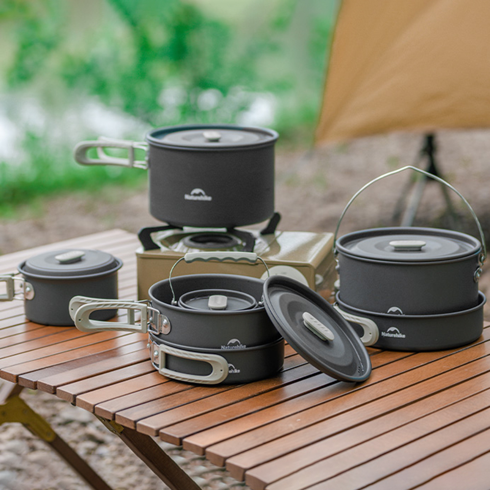 Naturehike Outdoor Pot Set,Cam - Camping Cooking Set ulasan dan harga