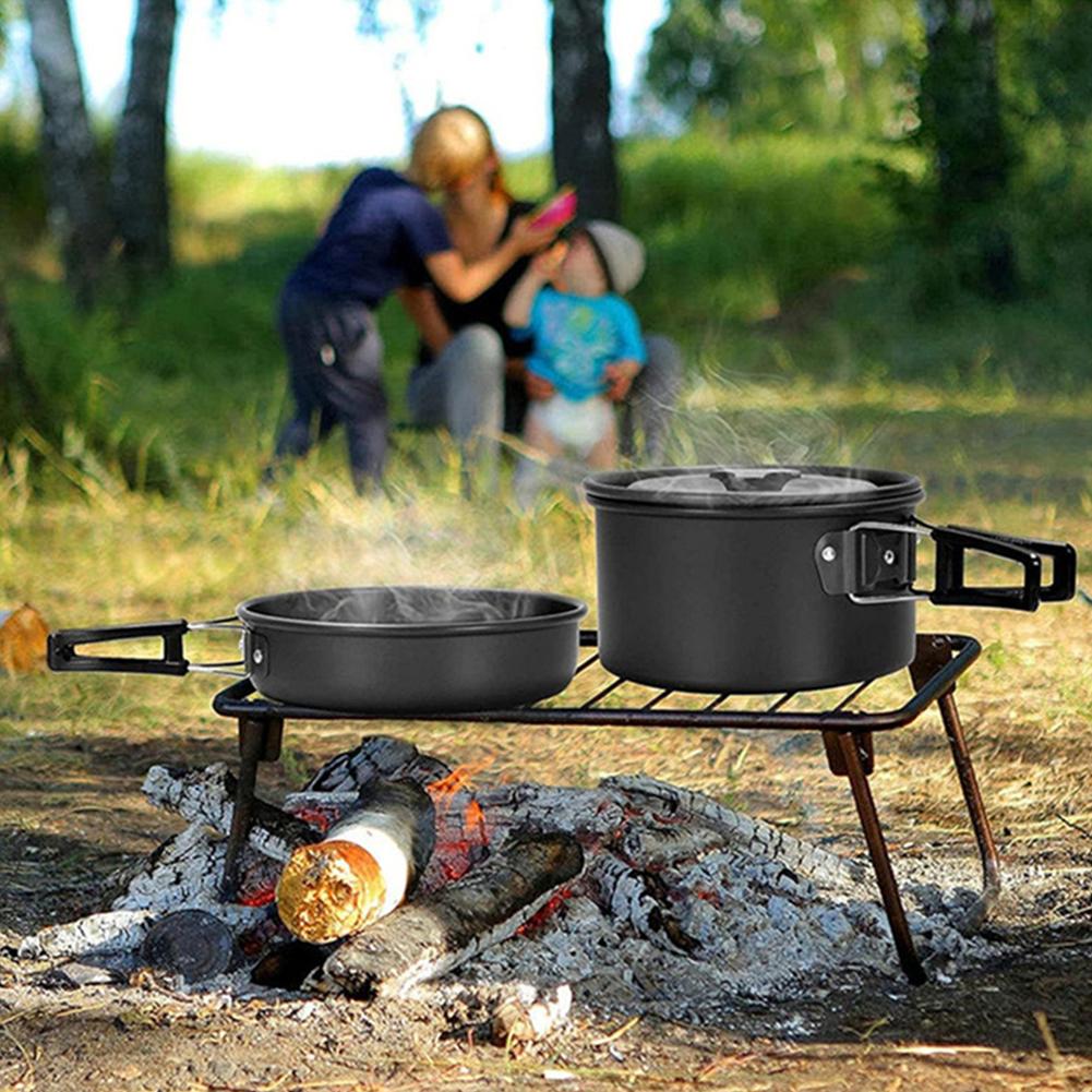 Camping Cookware Set Outdoor C - Camping Cooking Set With Kettle ulasan dan harga