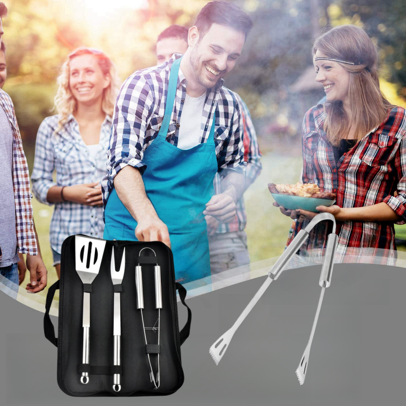 BBQ Tools Set Barbecue Utensil - Camping Cooking Set Jetboil ulasan dan harga