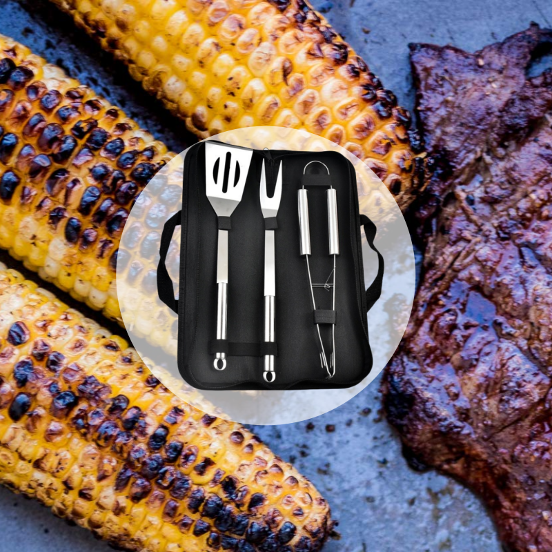 BBQ Tools Set Barbecue Utensil - Camping Cooking Set Jetboil ulasan dan harga